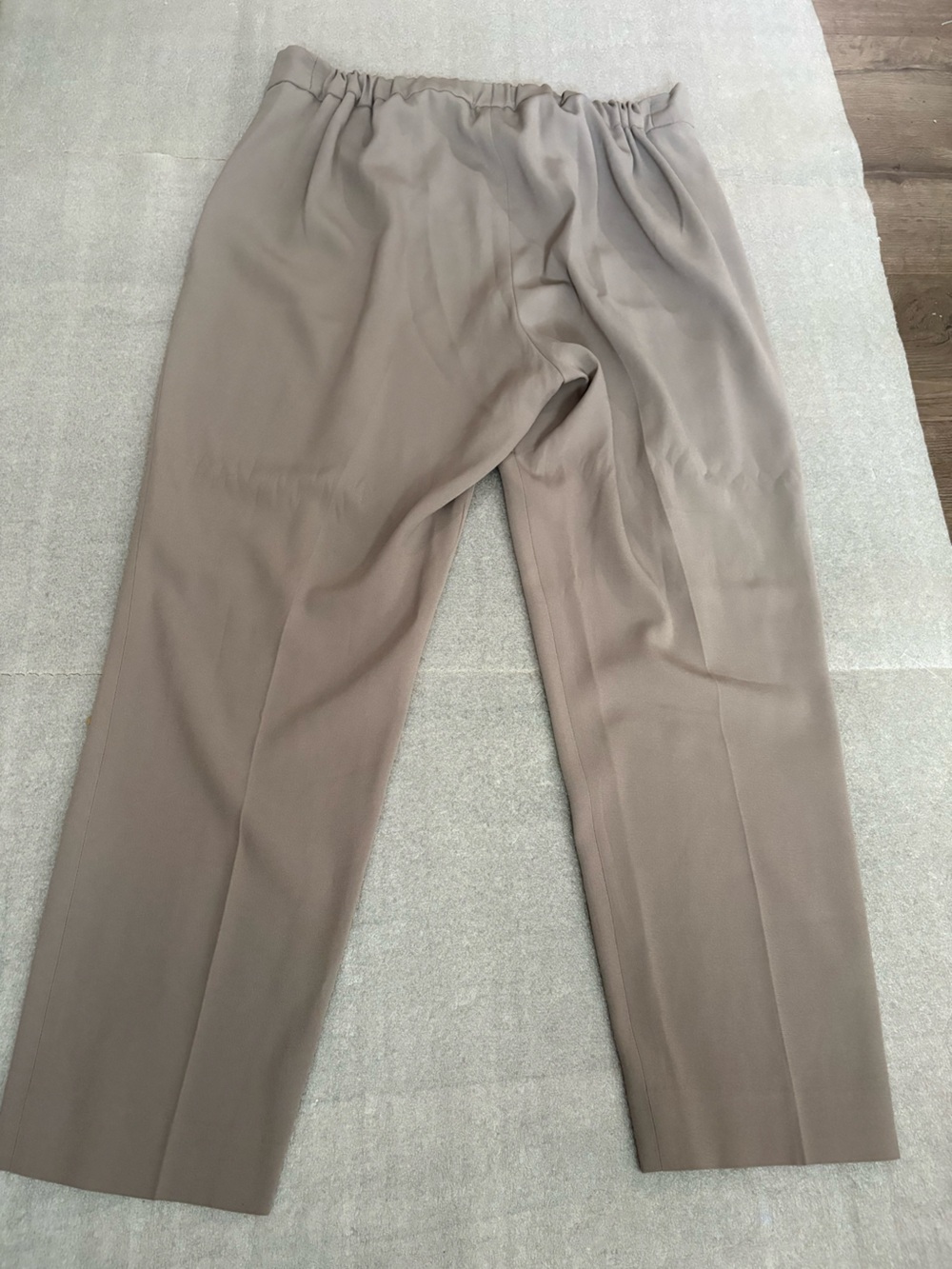 [12]Babaton Conan Taupe Crepe high rise Ankle Pants with Elastic Waist - Picture 5 of 11